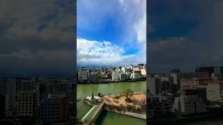 Timelapse of Fukuoka City during a rare snow flurry Caught it while filming my ramen video 🍜 [upl. by Ramaj]