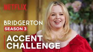 Nicola Coughlans Shares her Many Accents  Bridgerton  Netflix [upl. by Gretel]