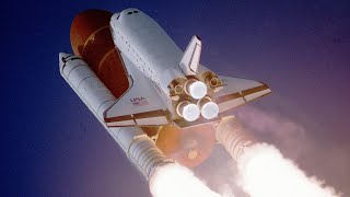 Space Shuttle Atlantis Launch Tracking Camera STS27 1988 BEAUTIFUL [upl. by Mosera]