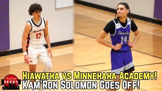 Hiawatha And Minnehaha Academy Face Off KamRon Solomon Drops 40 [upl. by Berkman]