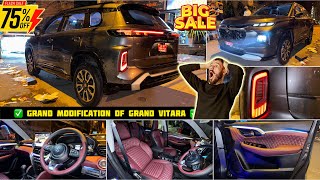 2024 Grand Vitara Sigma Base To Top Modification ✅ Grand Vitara Sigma Premium Modification ✅ [upl. by Melentha716]