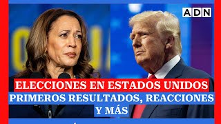 🔴 Elecciones Presidenciales Estados Unidos 2024 primeros resultados reacciones y más [upl. by Eeresid511]