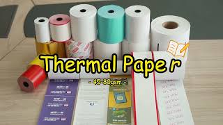 THERMAL PAPER SMALL ROLL80MM 57MM RECEIPT PAPERDOUBLE TREE PAPER [upl. by Cirdla944]