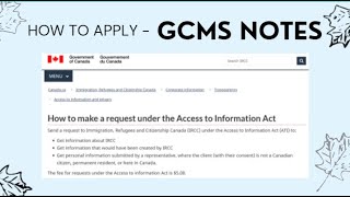 How to apply for GCMS NOTES [upl. by Ytoc]