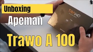 Unboxing der Apeman Trawo A100 4k Action Kamera für YouTube Videos in Ultra HD [upl. by Akinek]