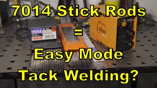 Stick Welding Easy Tack Welds Use 7014 Rods [upl. by Hanad317]