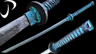 Forging A Ball Bearing Twist Katana  Samurai Challenge [upl. by Mmada]