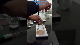 Argentometric Titration  Chloride ion determination chemistry chemistrypractical [upl. by Edna]