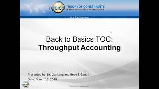 Theory of Constraints Throughput Accounting Basics [upl. by Packer]