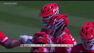 NCAA Round 1 Rutgers v 8 Lehigh  51521 Full College Lacrosse Highlights [upl. by Pauwles]