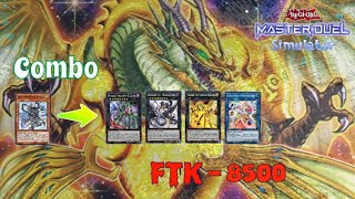 New Blue Eyes combo FTK Master Duel Pro [upl. by Aniles]