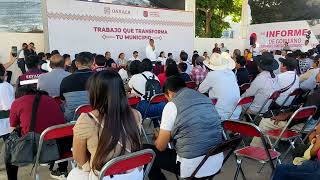 Gobernador de Oaxaca visita Mariscala de Juárez [upl. by Henigman]