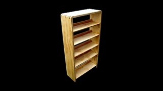 Plywood bookcase  gluing the carcass [upl. by Havens]