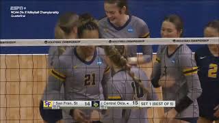 San Francisco State vs Central Oklahoma Quarterfinal  Women Volleyball DivII Championship 2024 [upl. by Sammer907]