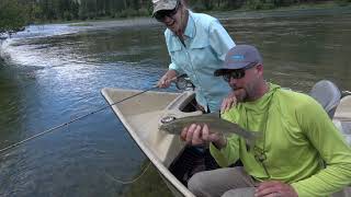 Dry fly fishing Montanas Kootenai River [upl. by Dhruv]