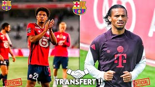 ✅CONFIRMÉ UNE TRÈS BONNE NOUVELLE POUR LE BARÇA TIAGO SANTOS DÉBARQUE AU BARÇA  LEROY SANÉ PISTÉ [upl. by Aurora833]