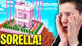 MIA SORELLA SCOPRE CHE gli ho DISTRUTTO la CASA di MINECRAFT [upl. by Lemal86]