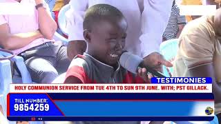 EMOTIONAL AS A YOUNG BOY CRIES WHILE TESTIFYING IN CHURCH [upl. by Llerrad]