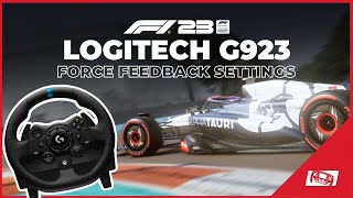 F1 23 Best Logitech G923 Wheel Settings Xbox PS5 PC [upl. by Aynotal]