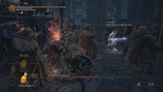 Dark Souls III Deacons of the Deep Boss with Sirris of the Sunless Realms [upl. by Rosmarin294]