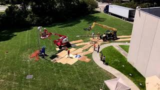 Installing quotCorridor Pin Bluequot at the Nasher Museum of Art at Duke University [upl. by Blood458]