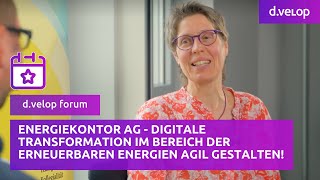 Digitale Transformation im Bereich der erneuerbaren Energien agil gestalten  dvelop [upl. by Chrisman]