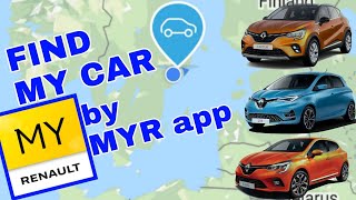 How to find my car location by My Renault app [upl. by Aseyt]