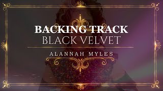 Alannah Myles Backing Track  BLACK VELVET  Key  Eb [upl. by Hannazus]