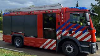 Brandweer Kesteren TS 088231 Prio 1 N233  N233 137 Kesteren Ongeval wegvervoer [upl. by Nedmac]