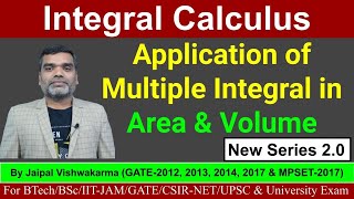 Integral Calculus  Application of Multiple Integral in Area amp Volume [upl. by Ofloda]