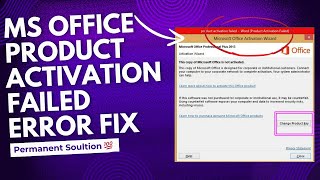 MS Office NOT ACTIVATED Heres What Youre Doing Wrong [upl. by Ainatnas606]