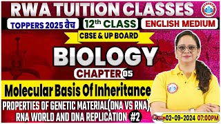 Class 12 Biology Chapter 5  Molecular Basis Of Inheritance By Vandana Mam [upl. by Ellerrehs]