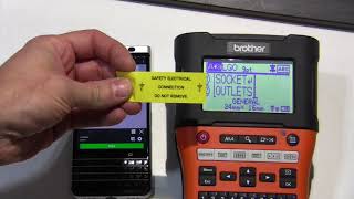 Brother E550W Electricians label printer [upl. by Vano]