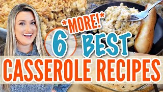 6 BEST CASSEROLE RECIPES  Quick Easy StressFree Dinners [upl. by Aivekahs]