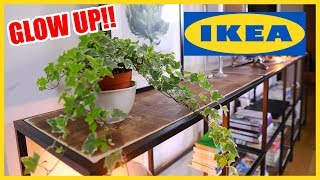 IKEA HACK DIY Rustic Industrial Sideboard from VITTSJÖ [upl. by Initsed]