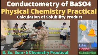 Conductometry of BaSO4 Chemistry Practical Live BScSem6 [upl. by Eirac]