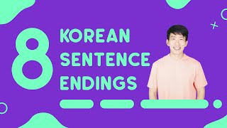 Common Sentence Endings In Korean  TalkToMeInKorean [upl. by Anirtap]