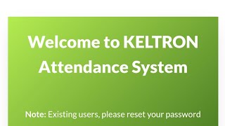 KELTRON Attendance Management System [upl. by Betteann]