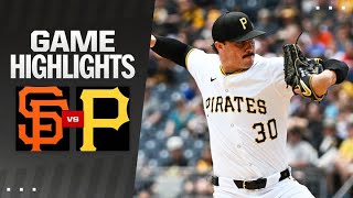 Giants vs Pirates Game Highlights 52324  MLB Highlights [upl. by Noffets]