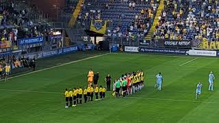 Opkomst Nac Breda vs Aris Thessaloniki nacbreda nac nacpraat [upl. by Ardnac727]