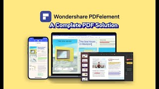 A Complete PDF Solution  Wondershare PDFelement [upl. by Ylicic63]