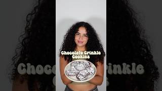 Chocolate crinkle cookies ❄️  christmasrecipe christmas desserts cookies [upl. by Eltsyrc]