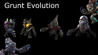 The Evolution of Halos Covenant  The Grunts [upl. by Ahsiruam762]