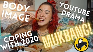 MUKBANG Eat amp Chat with me  Youtube Drama Self Image amp Weight loss  MORE [upl. by Atnek]