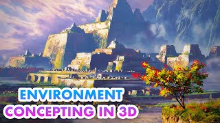 Environment Concepting in 3D [upl. by Romilda619]