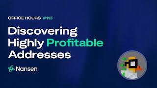 Discovering Highly Profitable Crypto Addresses  Office Hours 113 [upl. by Girand445]