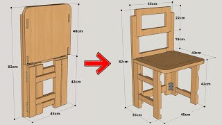 HOW TO MAKE A FOLDING CHAIR STEP BY STEP [upl. by Gnuy]