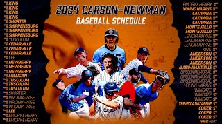 CarsonNewman Baseball Tom Griffin releases the 2024 baseball schedule [upl. by Colan811]