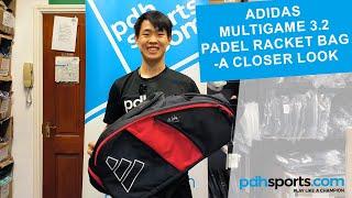 Adidas Multigame 32 Padel Racketbag review by pdhsportscom [upl. by Black701]