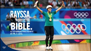 Paris Olympic 2024  Rayssa Leal Quotes John 14 6 After Historic Bronze Medal Win [upl. by Nylakcaj]